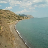 Широко раскинулись песчаные пляжи. Крым, Морское.